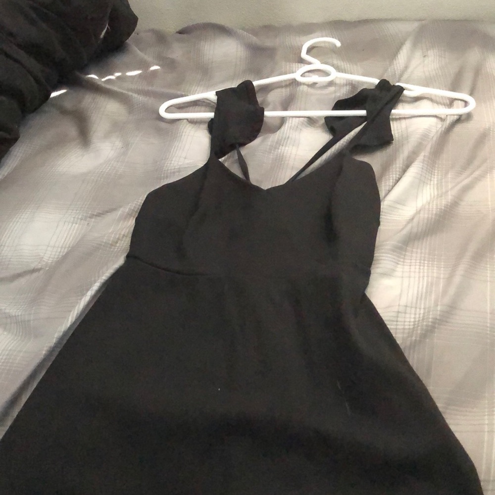 Black mini dress